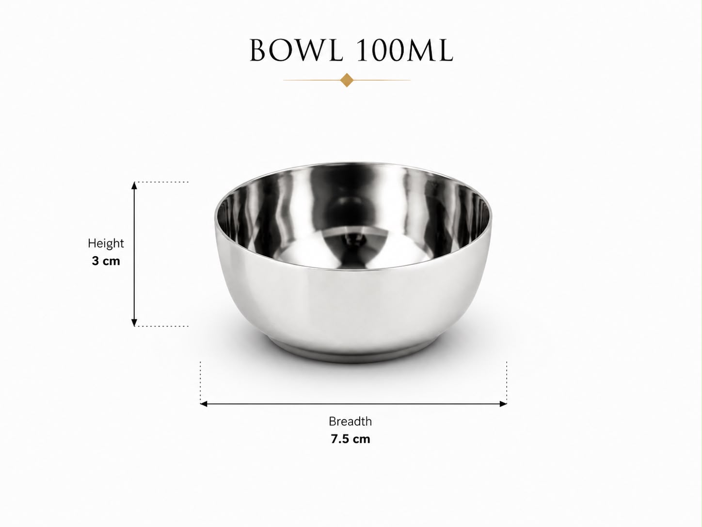 Stainless Steel Serving Bowl AH-101 Moradabad